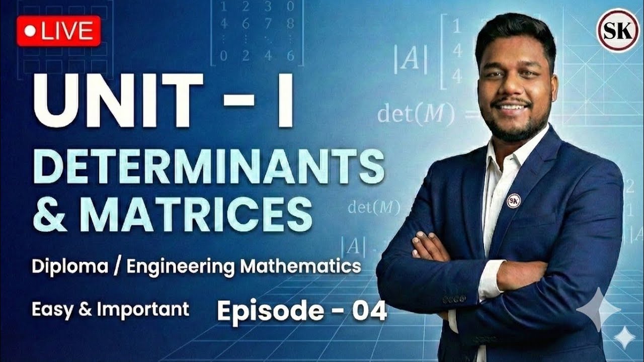 Determinants & Matrices | Episode - 04 | Victory Batch 2.0 | Diploma 2nd Semester Mathematics-II