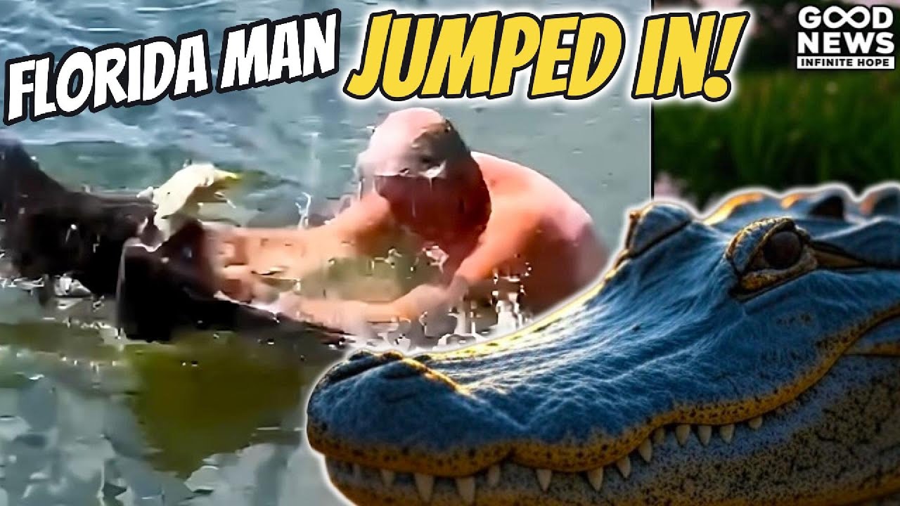 Florida Man SAVES Bald Eagle from Alligator-Infested Lake!