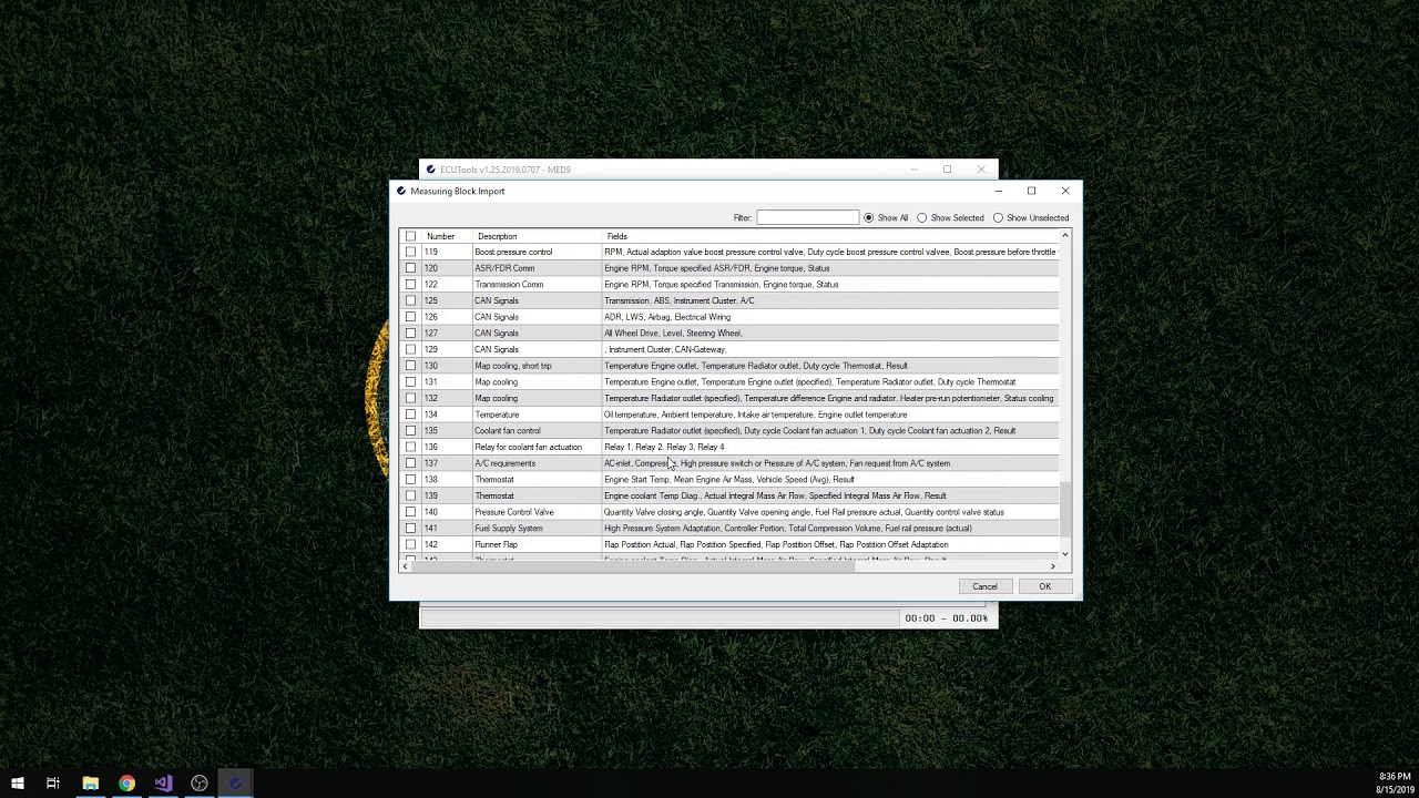 ECUTools - MED9 / MED17 Measuring Block Data logging