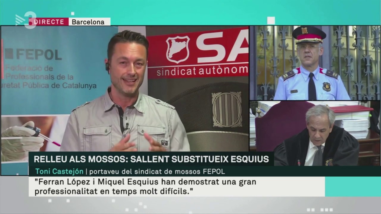 Eduard Sallent és el nou responsable dels Mossos