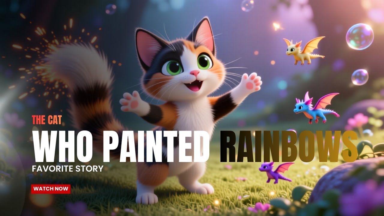 The Cat Who Painted Rainbows /kids Story