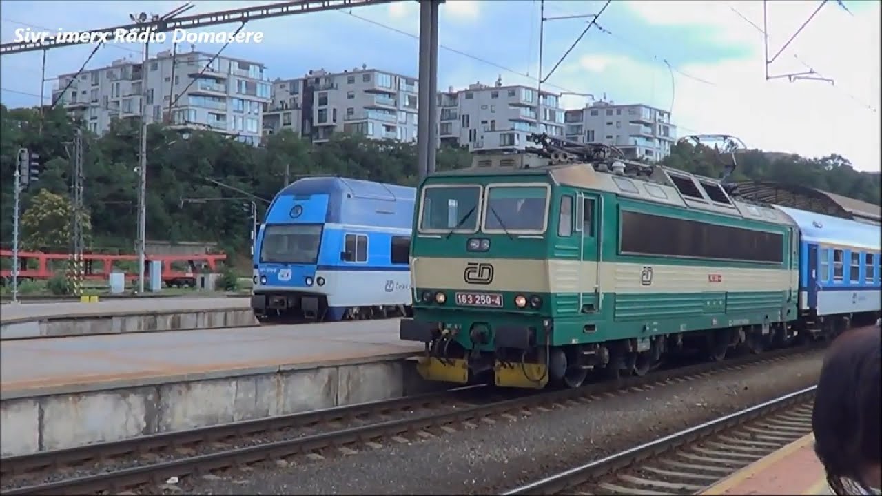 Videa vlaků - osobní vlaky a rychlíky Praha hl.n. srpen 2013