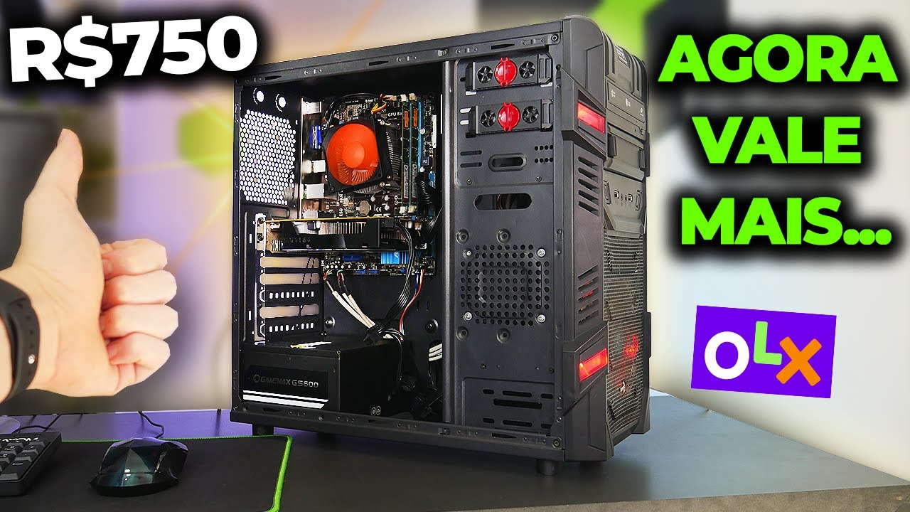 UPGRADE NO PC GAMER DE R$750 QUE ACHEI NA OLX, AGORA VALE MAIS!