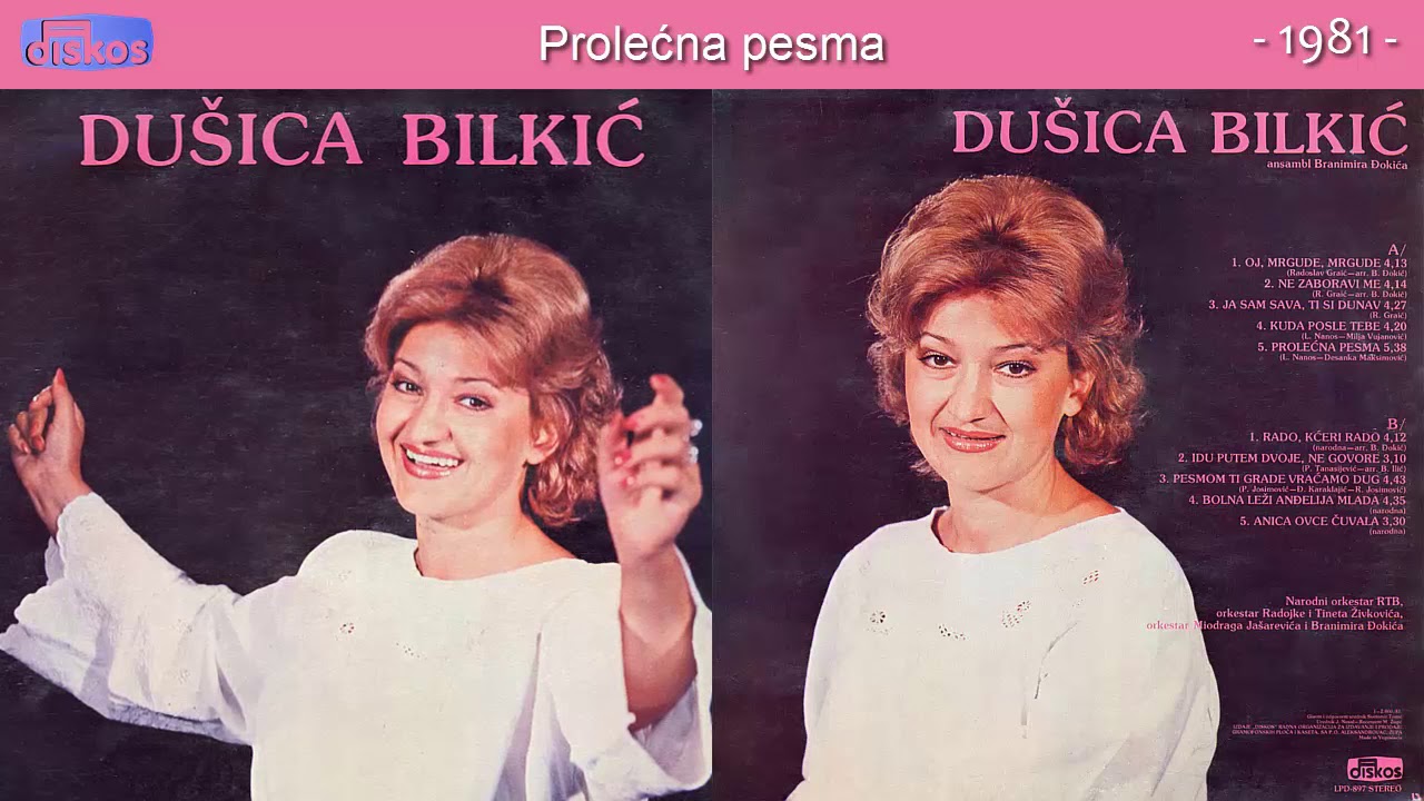 Dusica Bilkic - Prolecna pesma - (Audio 1981)