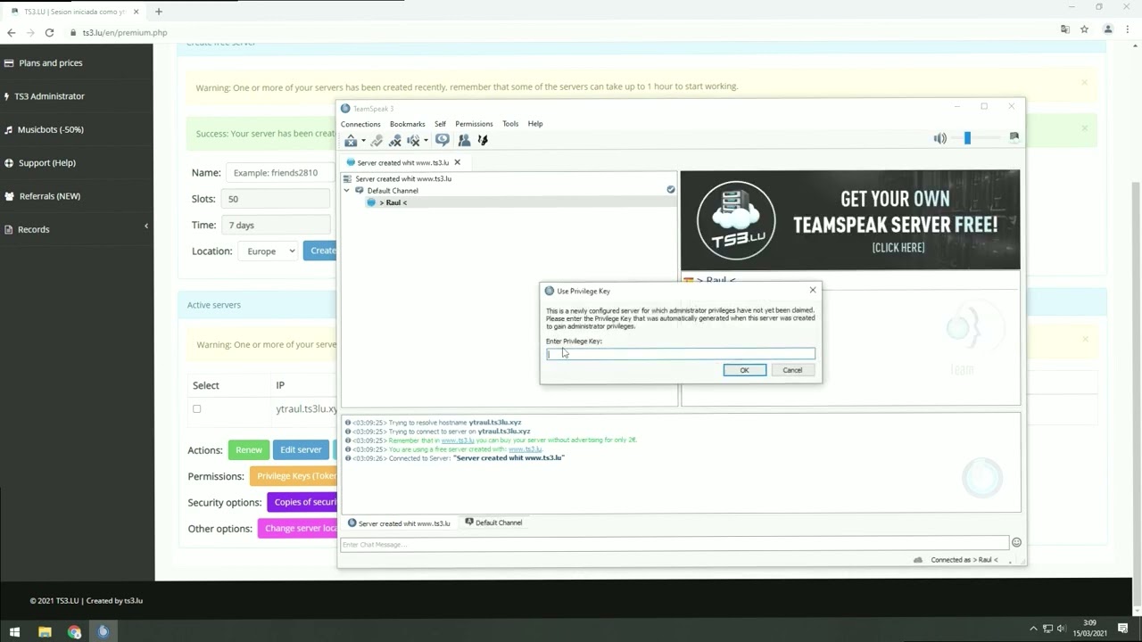 Tutorial: How to Get a Free TS3 Server Forever in 2023
