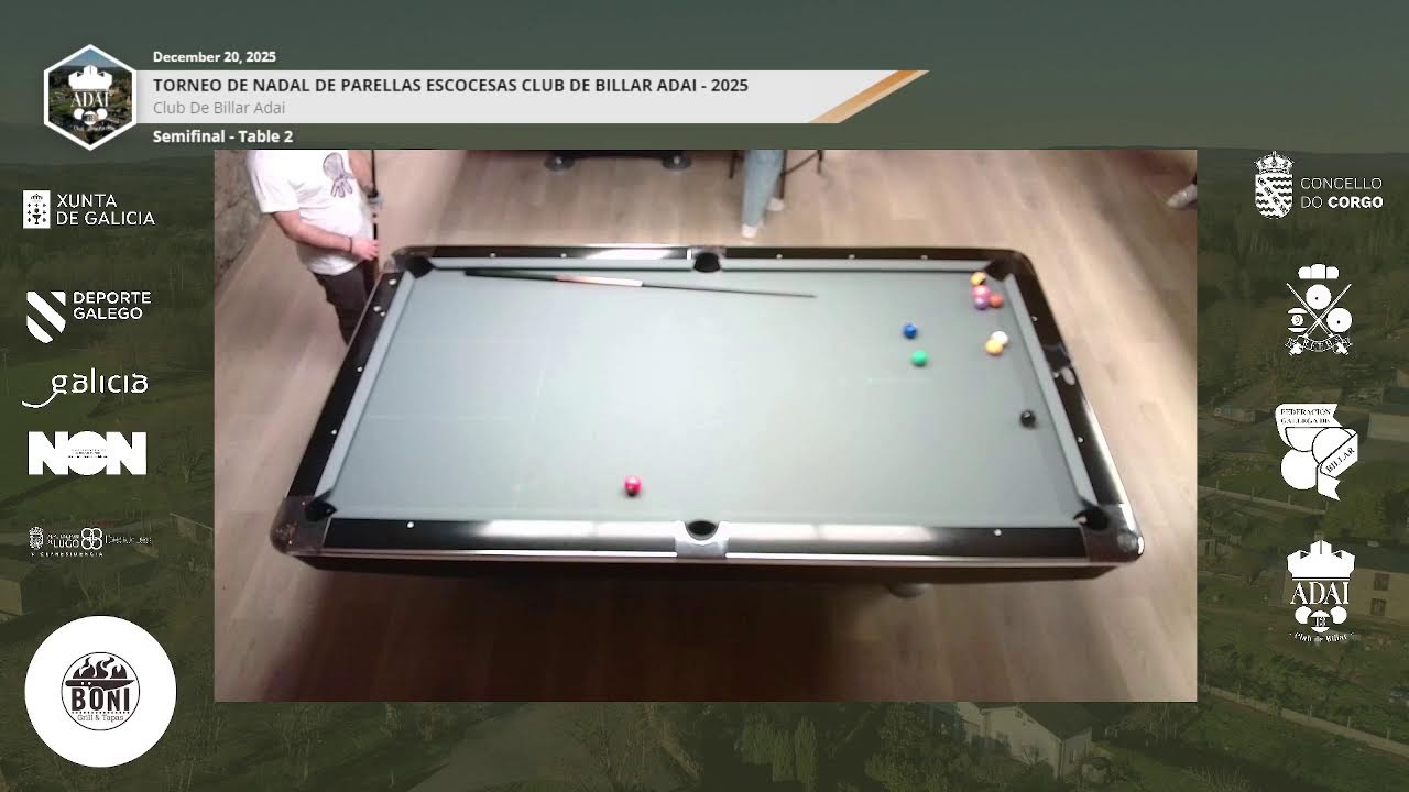 Mesa 2 - Torneo de Nadal de Parellas Escocesas Club de Billar Adai - 2025