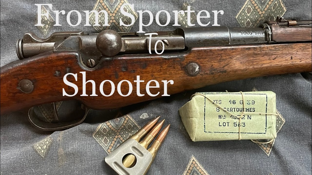 Formally sporterized Remington Berthier range day from Mississippi Milsurp