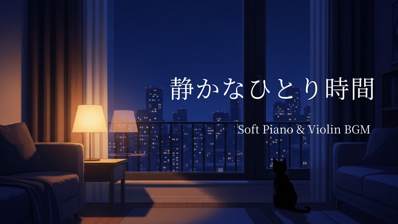 夜のリラックスBGM｜深夜のひとり時間に聴く静かなピアノ（作業・読書・睡眠）