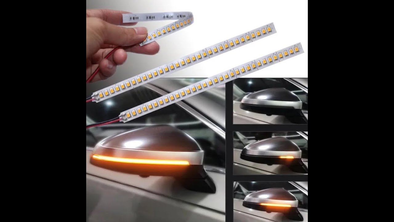 Pisca do retrovisor com fita de led sequencial Fiat Stilo