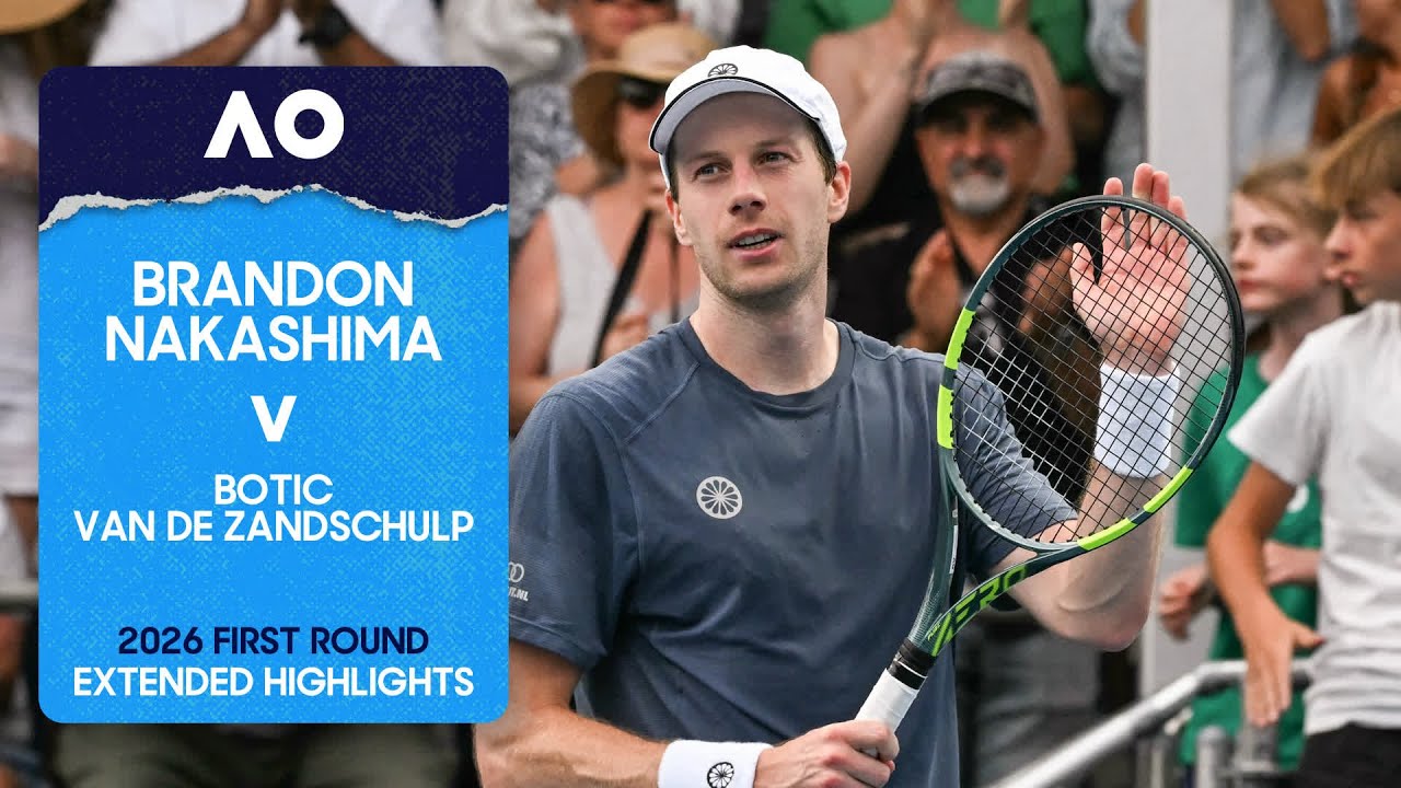 Brandon Nakashima v Botic van de Zandschulp Extended Highlights | Australian Open 2026 First Round