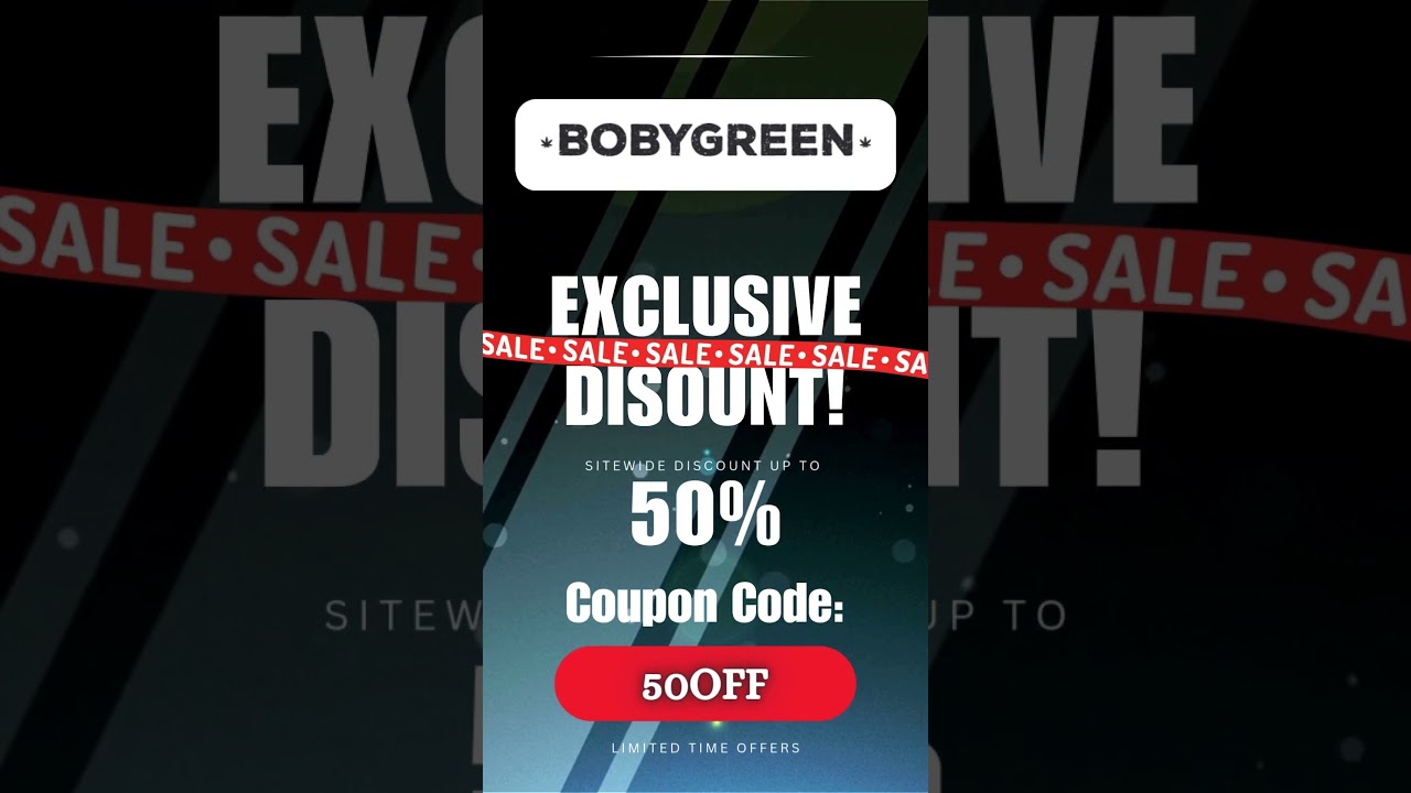 BobyGreen Sitewide Code! #CBDWellness #BobyGreen #NaturalHealing #FeelGoodEveryday #50percentoff