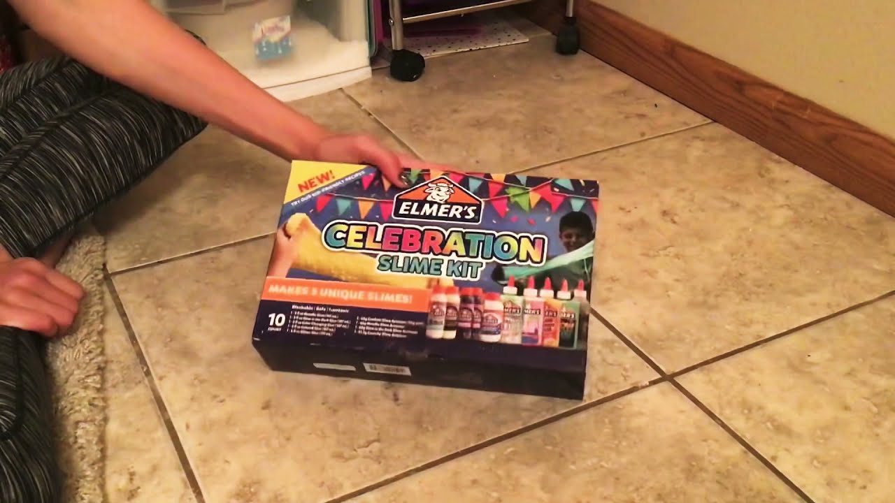 Reviewing The Elmers Celebration Slime Kit!