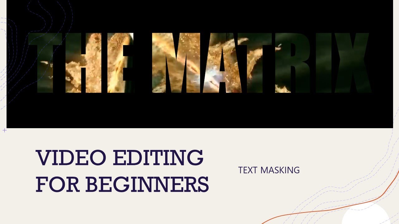Start to Edit your Video : Text Masking01