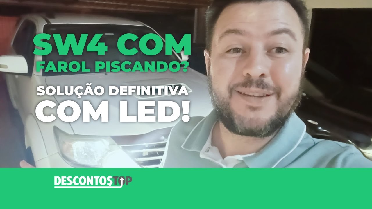 HILUX SW4 COM FAROL DE XENON PISCANDO? VEJA A SOLUÇÃO DEFINITIVA COM LED D4S