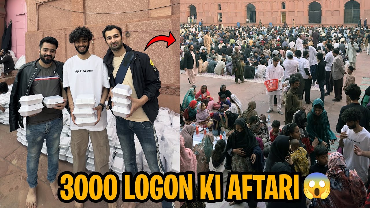 Badshahi Masjid mein logon ki Aftari Karwai 😍 | Qasim say dosti khatam 😏