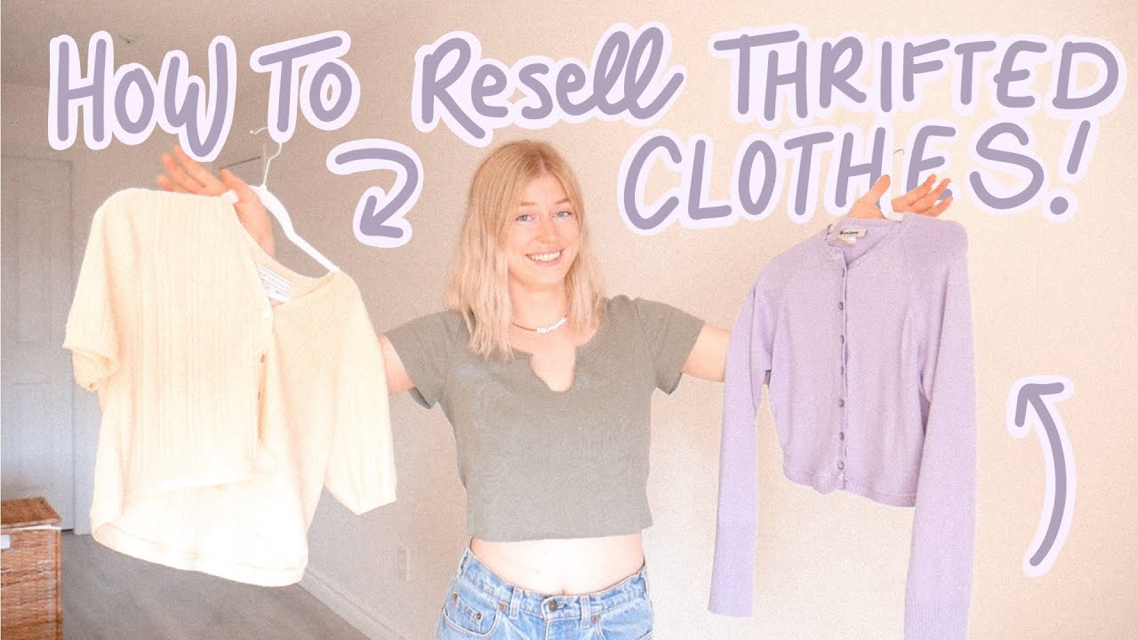 How to re-sell thrifted clothes online | Poshmark, Depop, Etsy, Shopify & Ebay | EASY THRIFT FLIPS