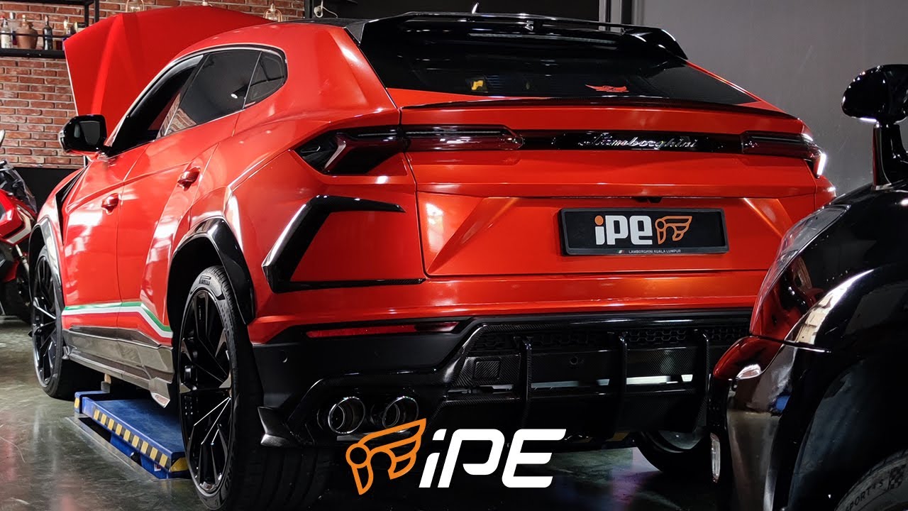 LAMBORGHINI URUS IPE EXHAUST WITH TOPCARS DESIGN CARBON KIT