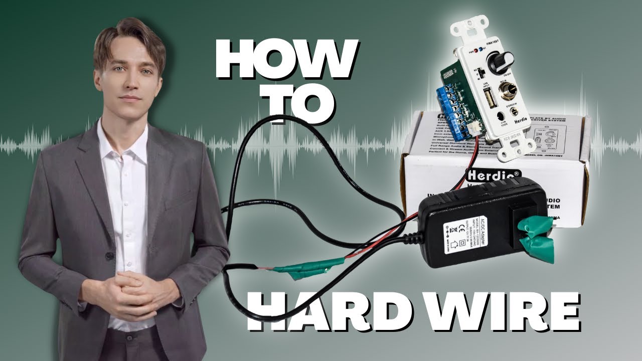 How to get hardwired to 16bt in-wall amplifier