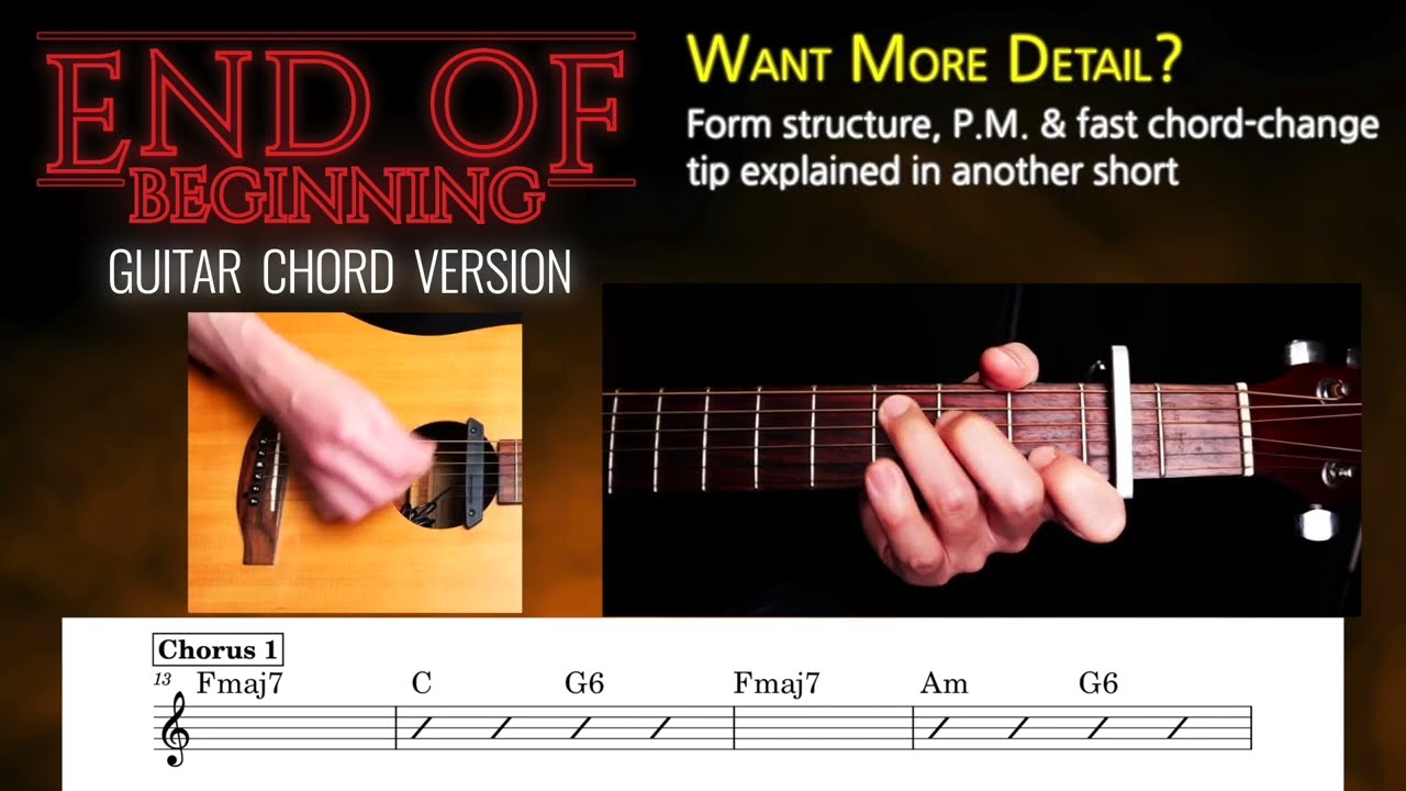 End of Beginning – Guitar Chord Version (Full Playthrough) | Mike Yip Music Academy