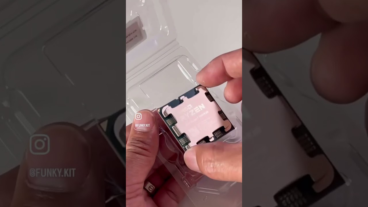 Got a new toy today #AMD #Ryzen 7 7800X3D processor. Let&rsquo;s go Team RED! #funkykit #asrock #b650e