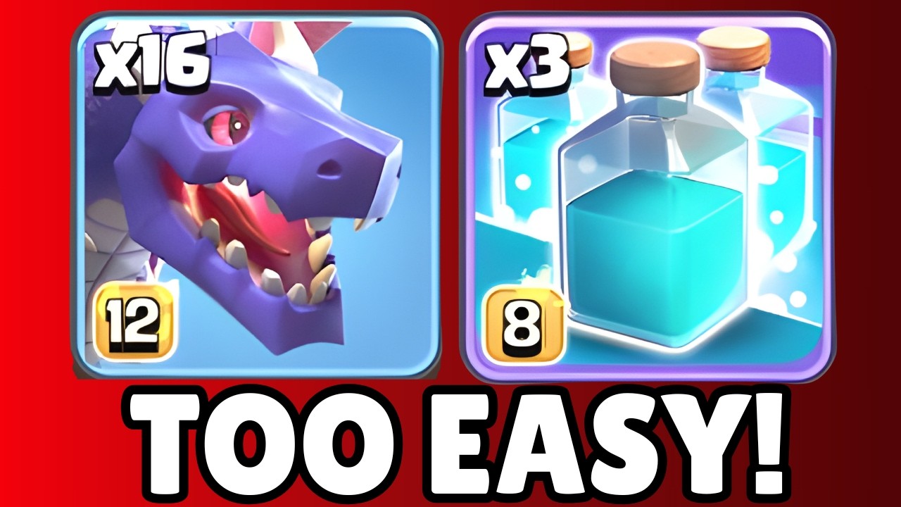 EASIEST 3 STAR STRATEGY in Clash of Clans (ONLY 2 TROOPS!)