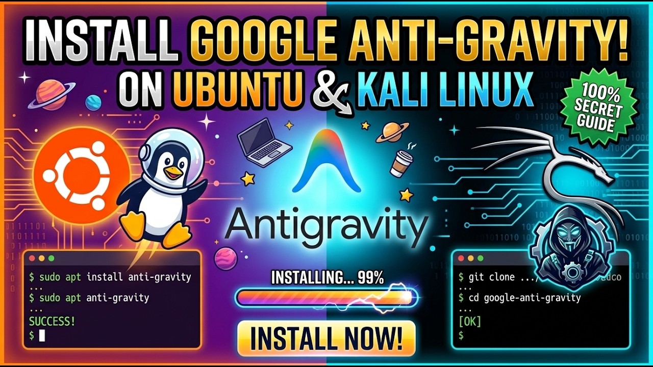 Install Google Antigravity on Ubuntu, Kali & Linux | Complete 2026 Setup Guide