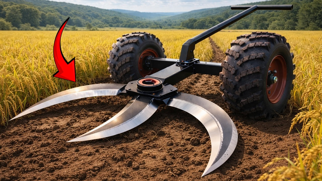 Insane Welding Idea: Transforming A Simple Grass-Cutting Sickle Into A Powerful Machine