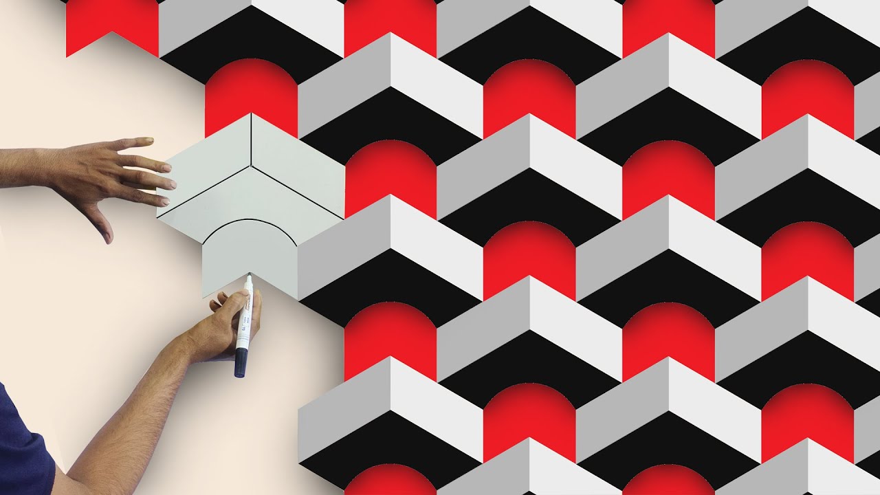 3D wall modern painting design ideas | easy paint 3D  designs for walls | interior design ideas
