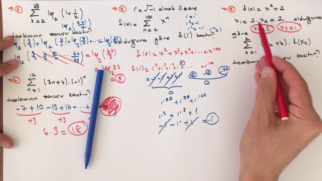 DİZİLER -7 (Toplam sembolü)