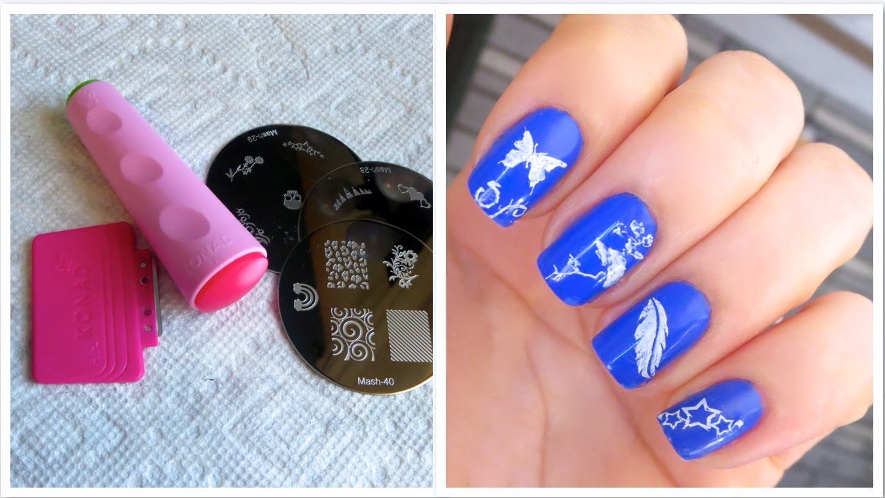 Como Fazer Unhas Decoradas com Carimbo (Passo-a-Passo Como Usar) - How to Nail Art with Stamp