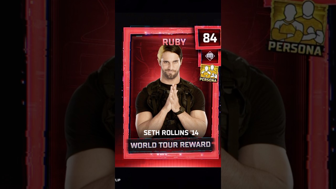 Just Unlocked Shield Seth Rollins in WWE 2K25 &mdash; This Persona Card Is Fire! #wwe2k25 #sethrollins
