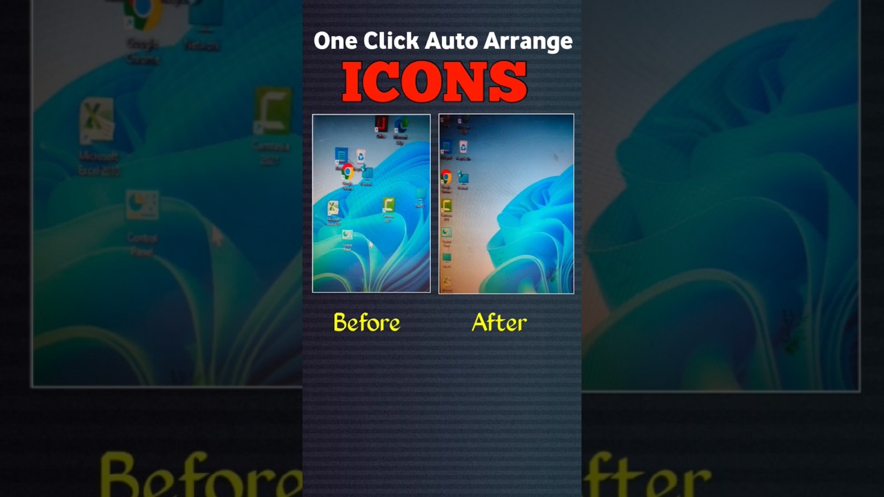 auto arrange icons | auto arrange desktop icons 