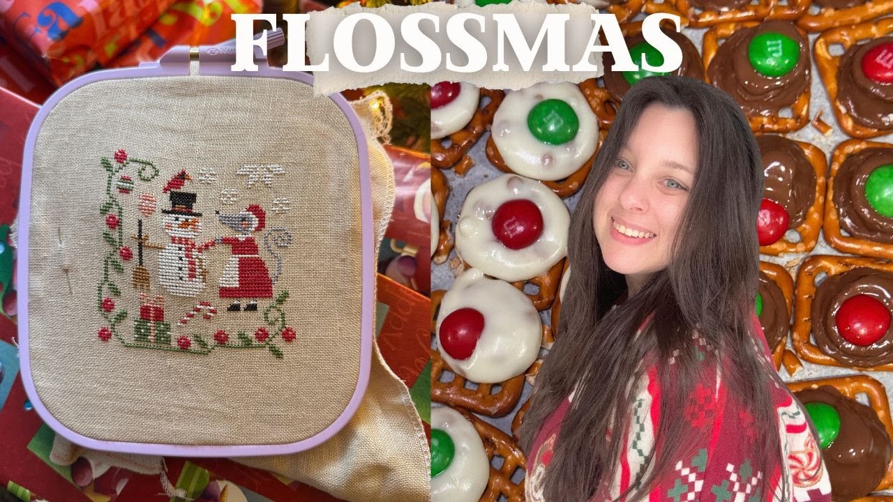 FLOSSMAS🎄Рождественские наборы для вышивки крестом, новые идеи, подарки для выпечки и вязания крю...