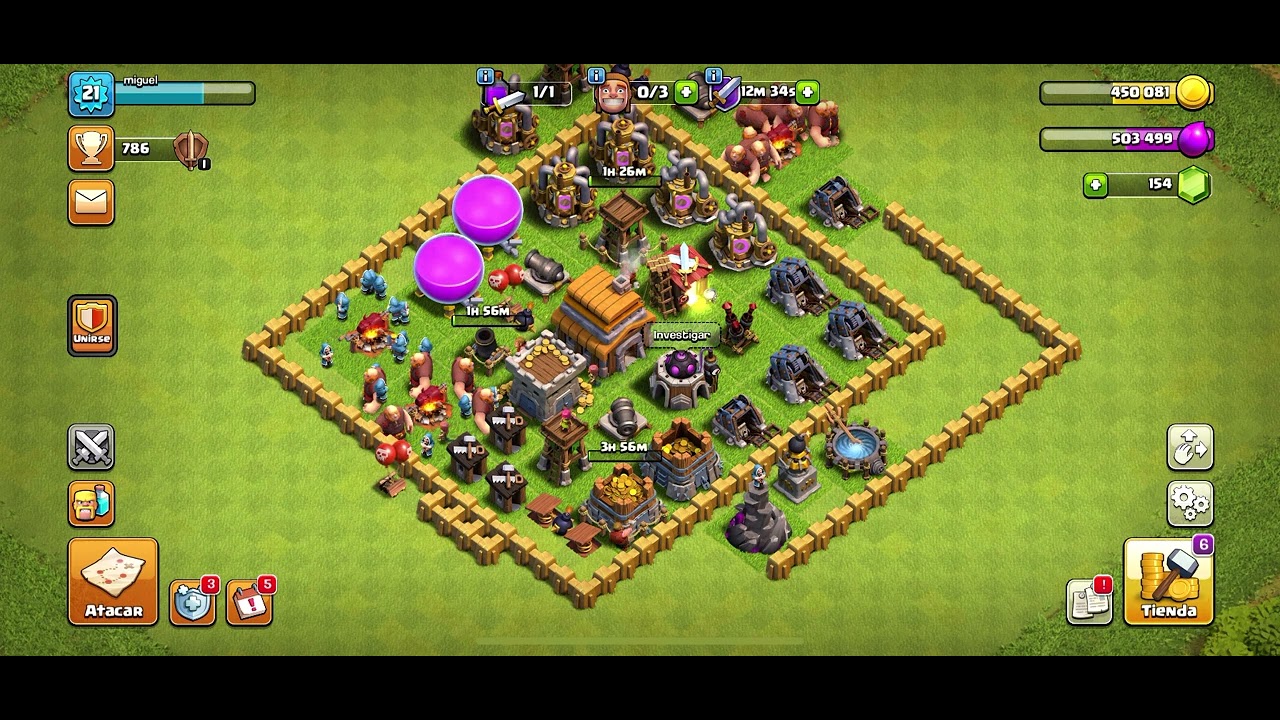 Mejora y ataque #28 @ClashOfClans 
