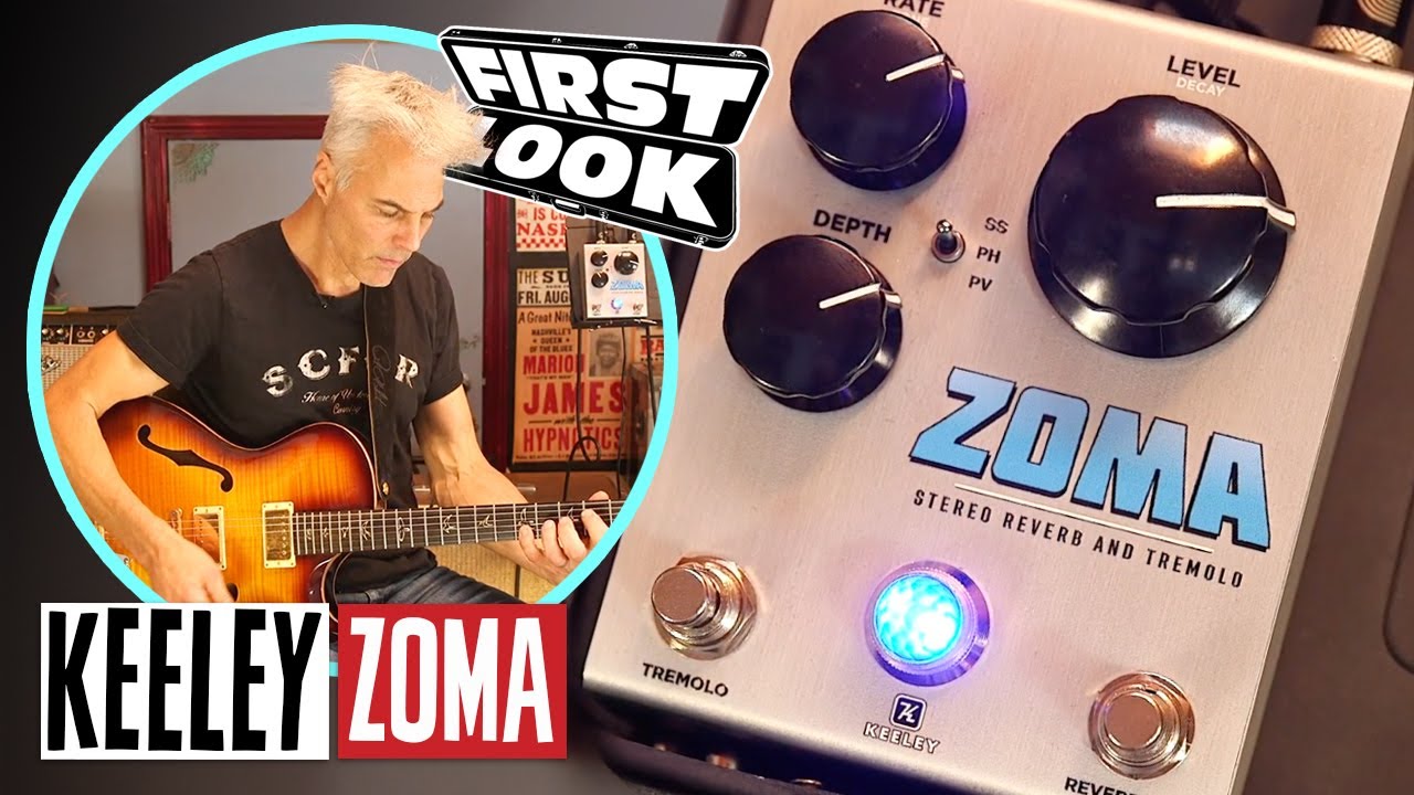Keeley ZOMA Stereo Reverb, Tremolo & Vibrato Demo with John Bohlinger | First Look