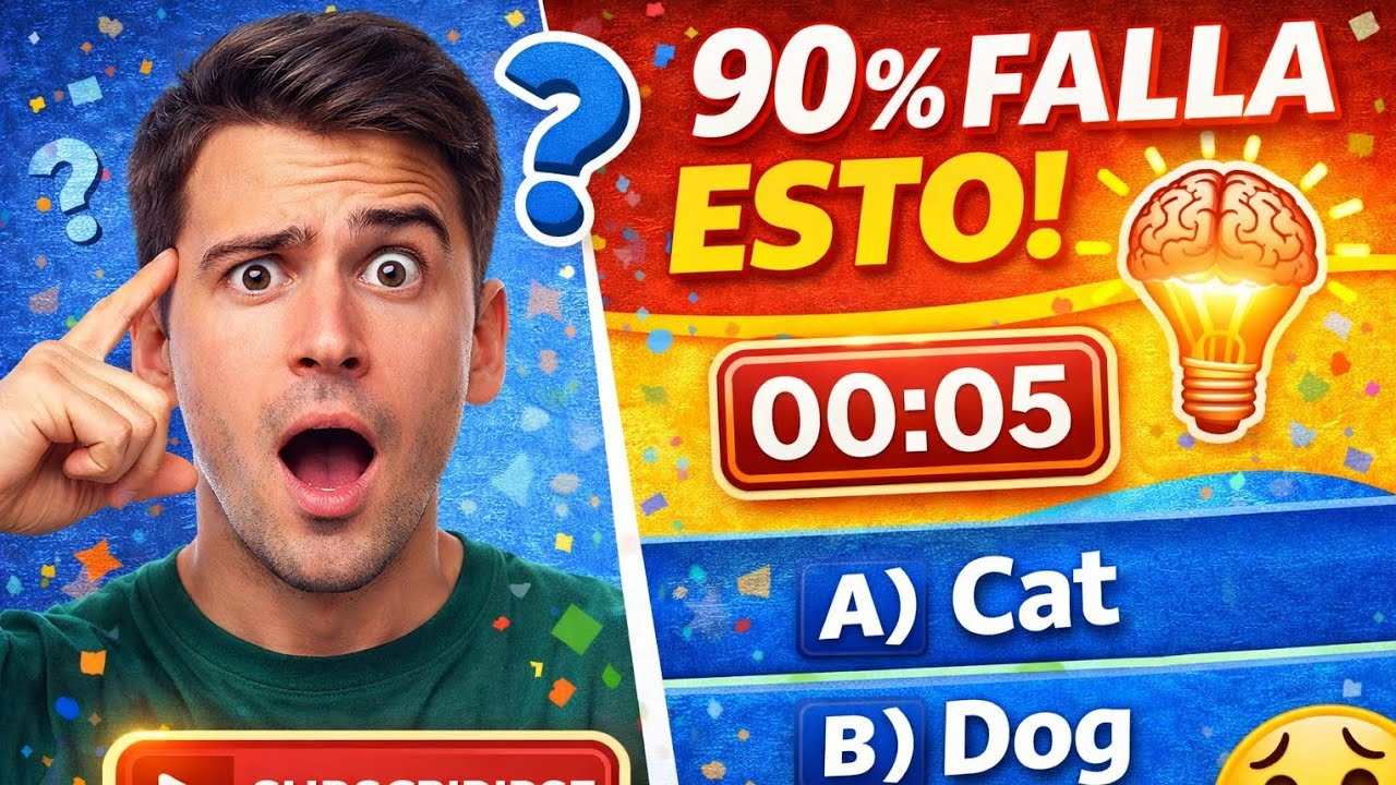 El 90% falla estas preguntas 😱 | Quiz de 20 preguntas