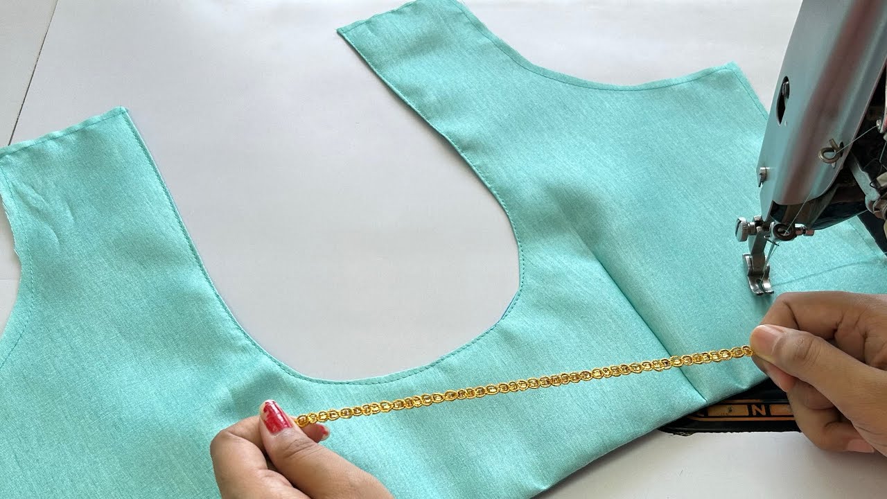 Modern Blouse Designs | Latest Blouse Neck Design | Cutting And Stitching Back Neck Blouse Design