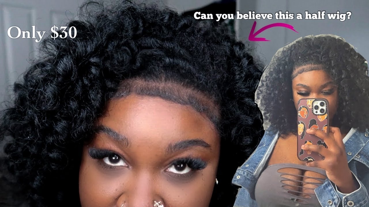 Tried the flip over “quick weave” method with a half wig | ITS BOMB! | only $30 | Danxelle Lesha