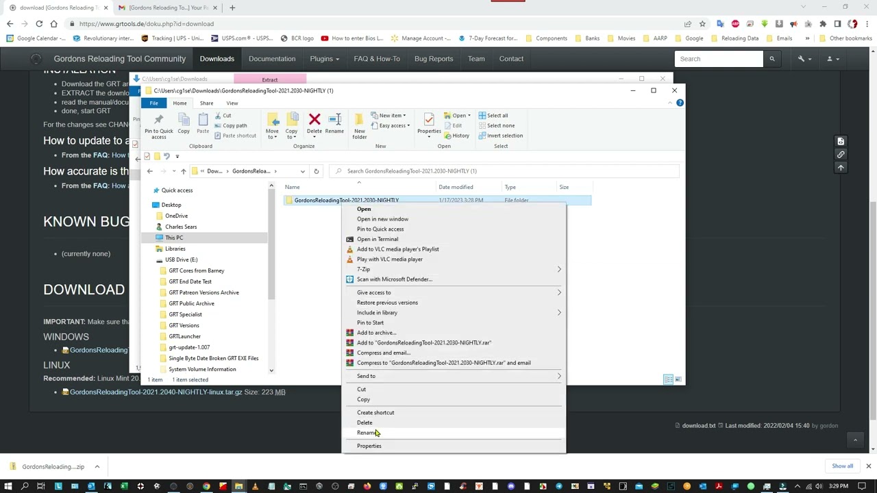 Find, Download, and Install GRT