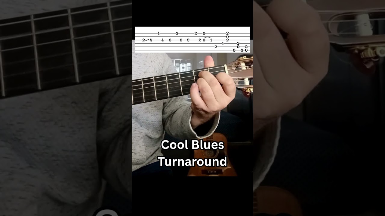 Cool Blues Turnaround in E Guitar Tutorial