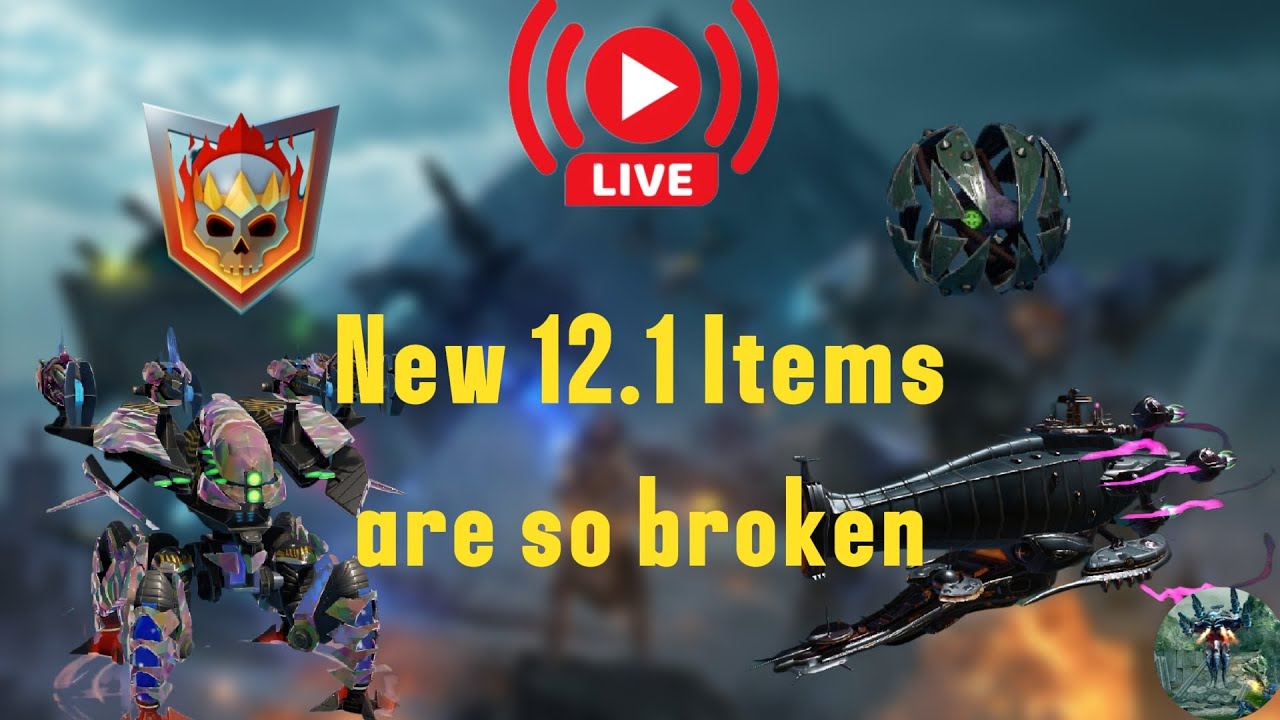 War Robots 12.1 Update New Items are broken [ War Robots Livestream ]