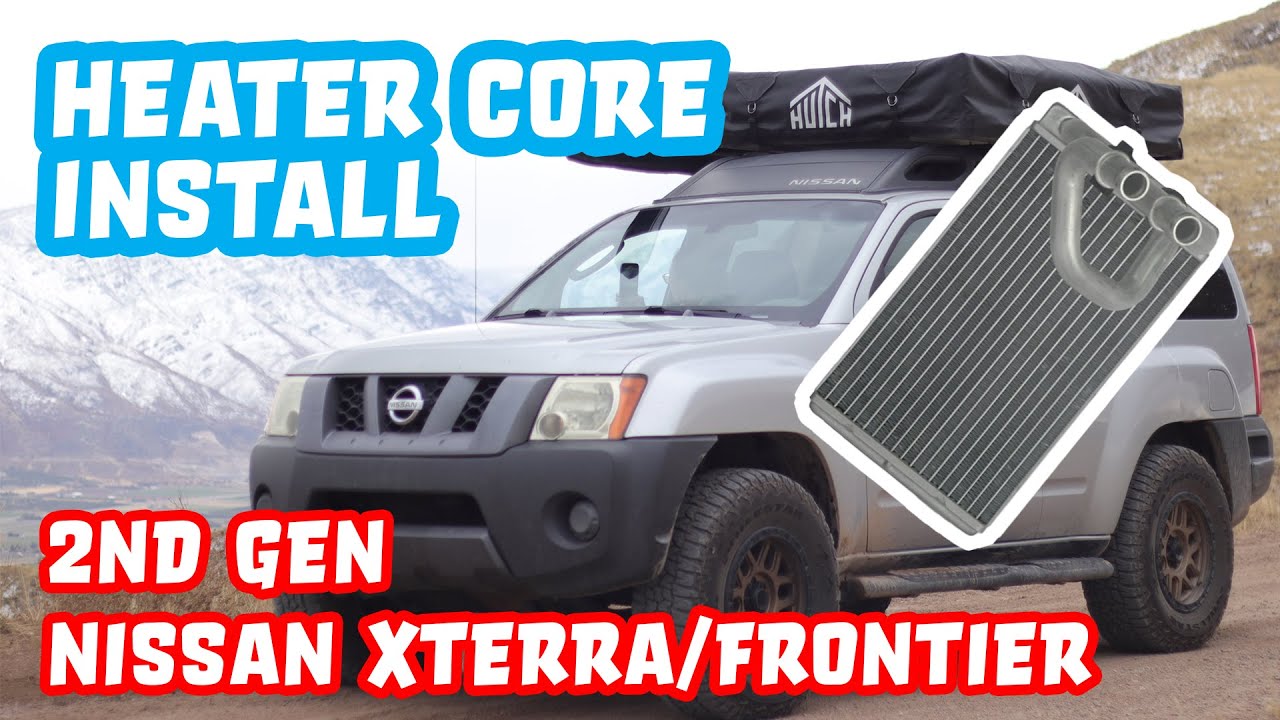 Установка радиатора отопителя Nissan Xterra/Frontier 2-го поколения