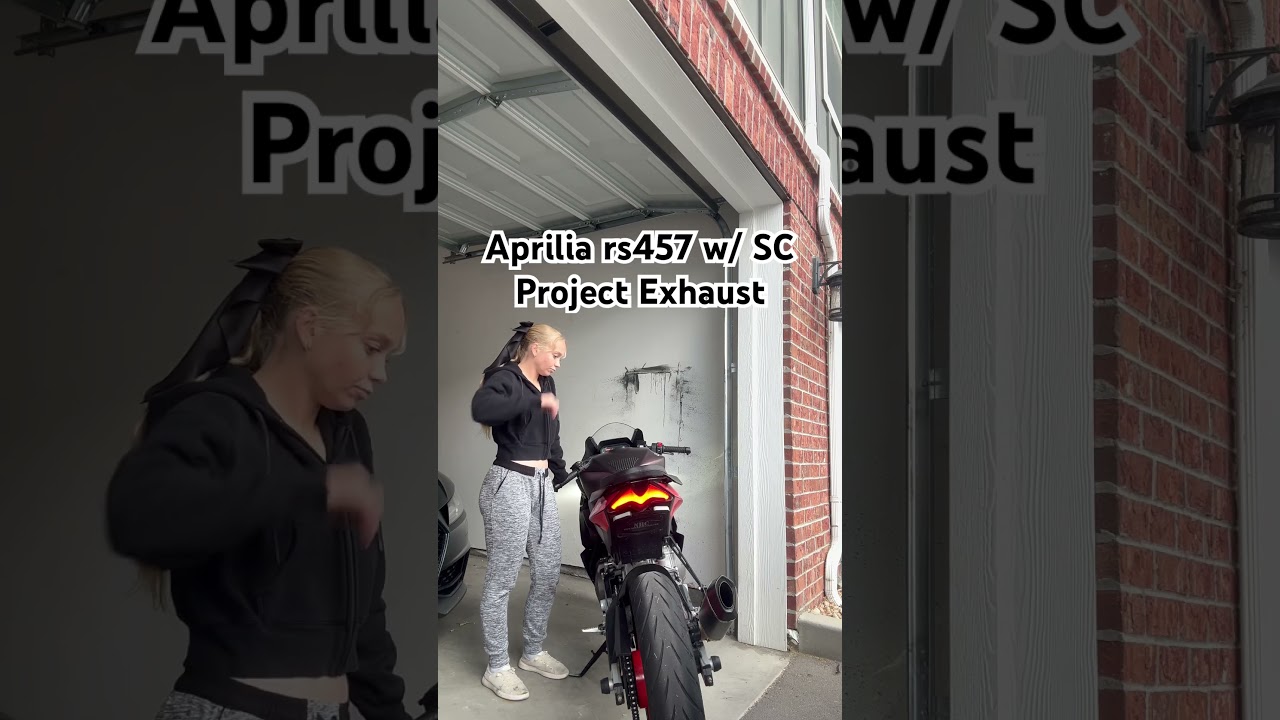 Aprilia RS457 w/ SC Project exhaust!