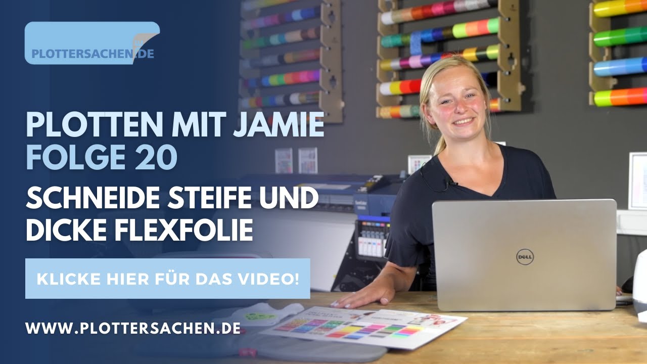 Plotten mit Jamie - Folge 20 - Schneide steife und dicke Flexfolie!