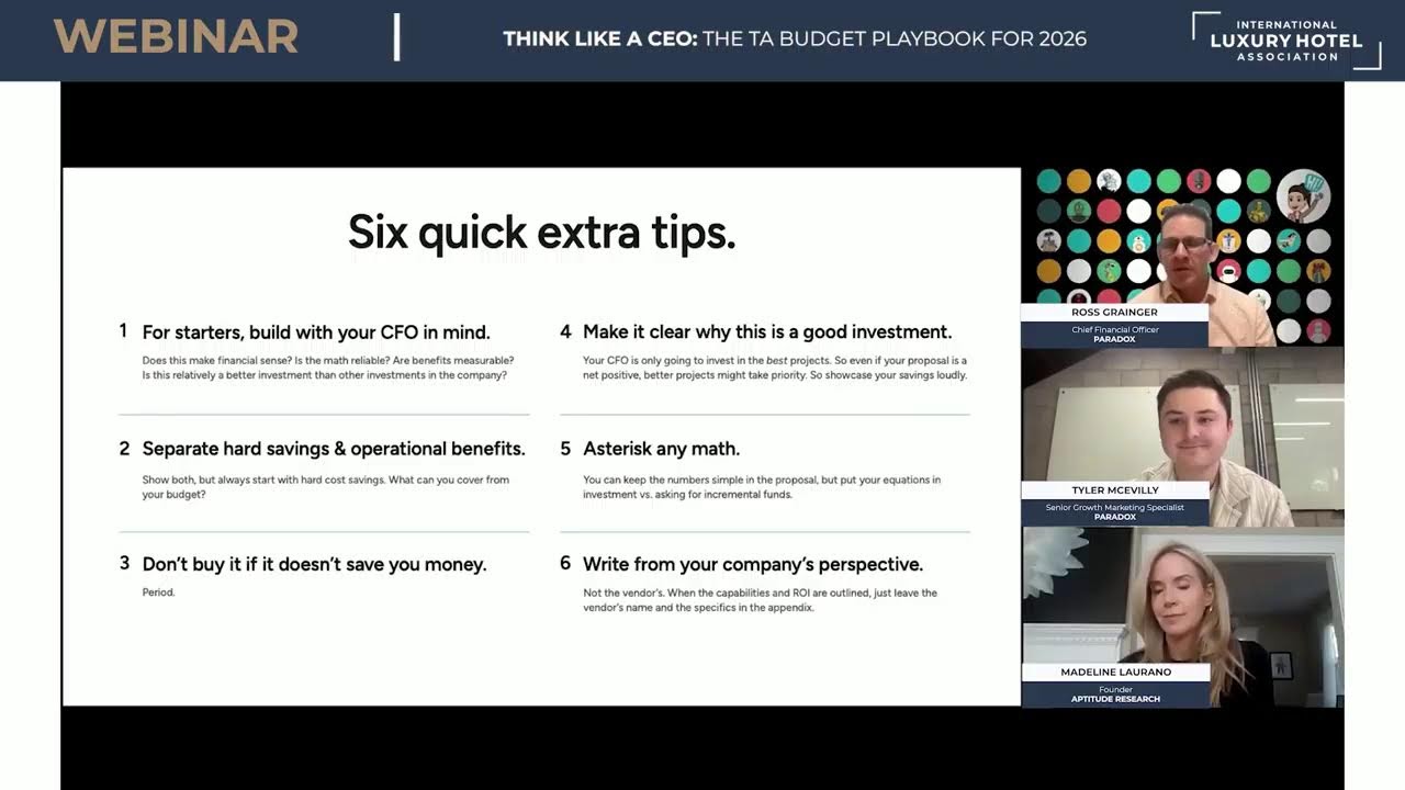 Think Like a CFO, the TA Budget Playbook for 2026