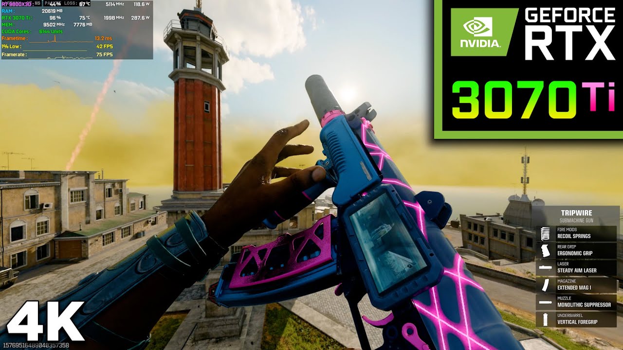 Call of Duty: Warzone | RTX 3070 Ti 8GB (4K Maximum Settings Gameplay) | DLSS 4.0 ON
