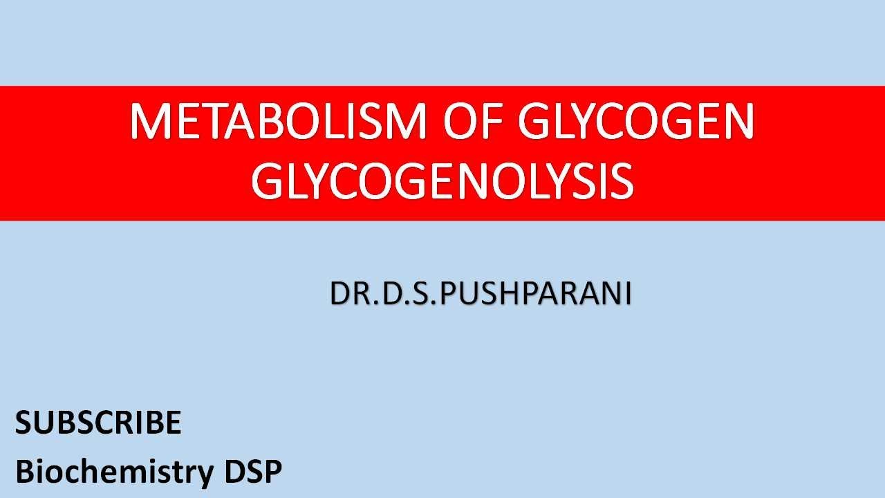 Glycogenolysis| Glycogen Breakdown| Glycogen Metabolism| Carbohydrate Metabolism| #BiochemistryDSP