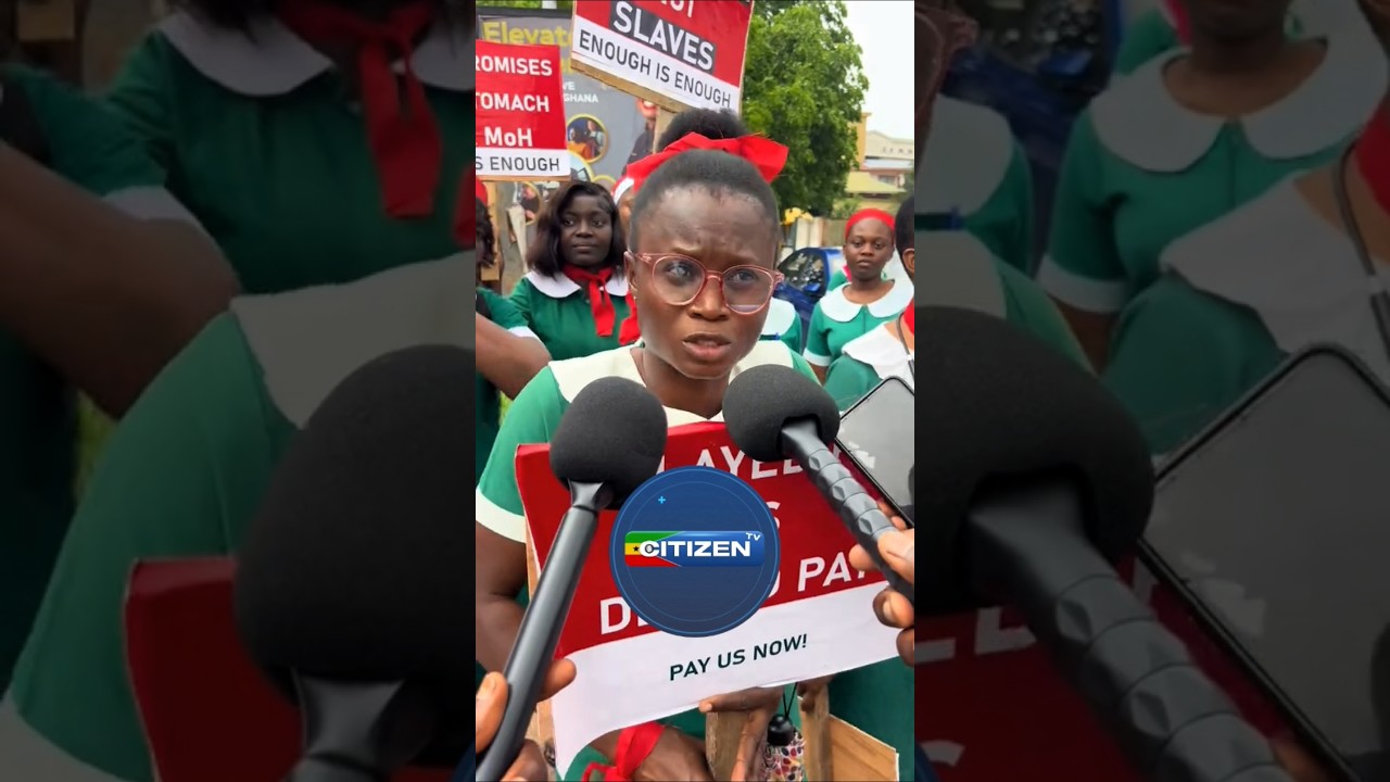 Медсестры протестуют против публикации #currentaffairs #ghananews #ghanabreakingnews
