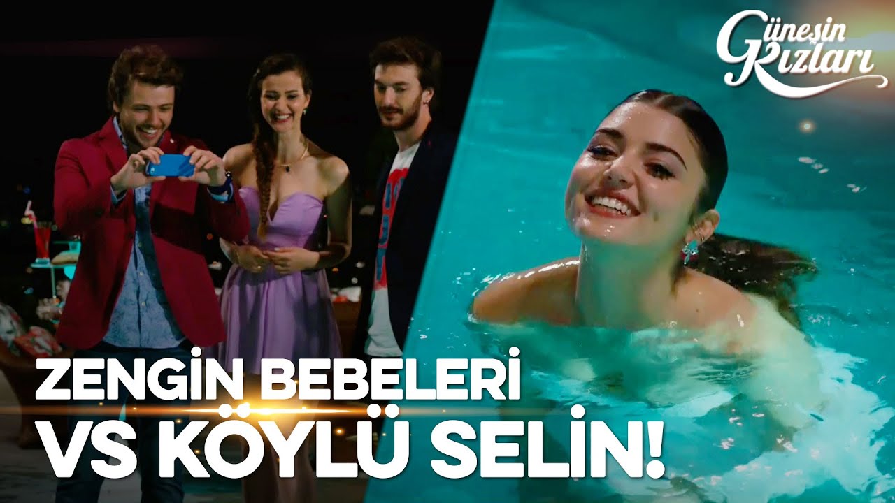Ali, Selin'i Sarhoş Edip Havuza Atıyor! - Güneşin Kızları 1. Bölüm