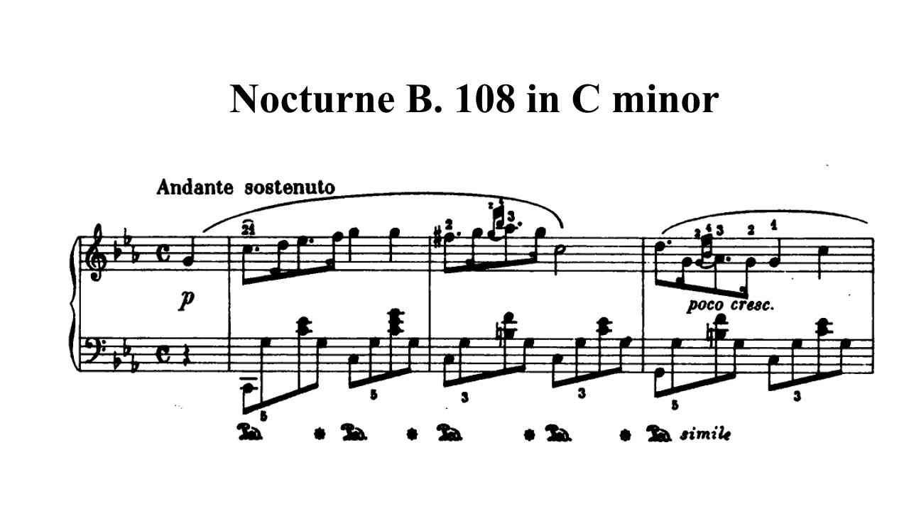 F. Chopin - Nocturne B. 108 in C minor